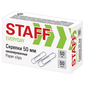 {{photo.Alt || photo.Description || 'Скрепки большие 50 мм, STAFF &quot;EVERYDAY&quot;, никелированные, 50 шт., в картонной коробке, 226759'}}