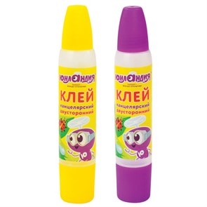 {{photo.Alt || photo.Description || 'Клей канцелярский двусторонний ЮНЛАНДИЯ, 30 мл, с узким и широким аппликаторами, 227536'}}