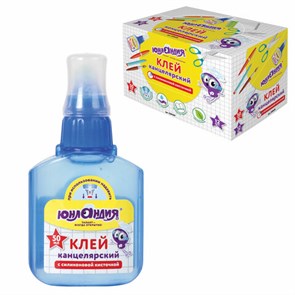 {{photo.Alt || photo.Description || 'Клей канцелярский ЮНЛАНДИЯ, 50 мл, с силиконовой кисточкой, 228409'}}