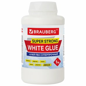 {{photo.Alt || photo.Description || 'Клей ПВА BRAUBERG, 1 кг, суперпрочный (керамика, ткань, кожа, дерево, бумага, картон), 600984'}}