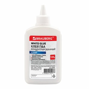 {{photo.Alt || photo.Description || 'Клей ПВА-СУПЕР BRAUBERG (керамика, ткань, кожа, дерево, бумага, картон), 125 г, 222927'}}