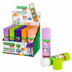 {{photo.Alt || photo.Description || 'Клей-карандаш &quot;Anime&quot; 15 г, BRAUBERG KIDS, ассорти, 272472'}}