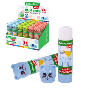 {{photo.Alt || photo.Description || 'Клей-карандаш &quot;Зверята: кошка, мышка, хрюшка&quot;, 9 г, фигурный колпачок, BRAUBERG KIDS, 271138'}}