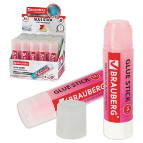 {{photo.Alt || photo.Description || 'Клей-карандаш BRAUBERG &quot;COLOR Crystal&quot;, 15 г, прозрачный, ассорти, 227969, PVP'}}