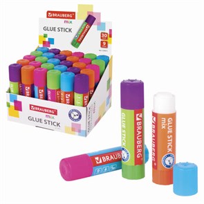 {{photo.Alt || photo.Description || 'Клей-карандаш BRAUBERG MIX, 9 г, PVP основа, 229071'}}