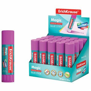 {{photo.Alt || photo.Description || 'Клей-карандаш ERICH KRAUSE &quot;Magic&quot;, 15 г, обесцвечивающийся после высыхания, 4446'}}