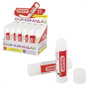 {{photo.Alt || photo.Description || 'Клей-карандаш ПИФАГОР, 21 г, 227610'}}