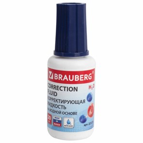 {{photo.Alt || photo.Description || 'Корректирующая жидкость BRAUBERG на водной основе, 20 мл, с кисточкой, 221270'}}