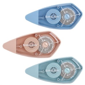 {{photo.Alt || photo.Description || 'Корректирующая лента BRAUBERG REWIND, 5 мм х 16 м, ВЫГОДНАЯ УПАКОВКА 3 штуки в блистере, механизм перемотки, 272491'}}