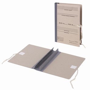 {{photo.Alt || photo.Description || 'Папка архивная для переплета &quot;Форма 21&quot;, 40 мм, с гребешками, БУРАЯ, 4 отверстия, завязки, STAFF, 111054'}}