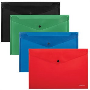 {{photo.Alt || photo.Description || 'Папка-конверт с кнопкой ERICH KRAUSE &quot;Classic&quot;, А4, до 120 листов, непрозрачная, ассорти, 0,14 мм, 50179'}}