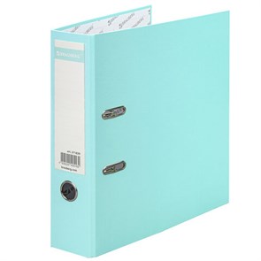 {{photo.Alt || photo.Description || 'Папка-регистратор BRAUBERG PASTEL ламинированная, 75 мм, цвет мятный, 271839'}}