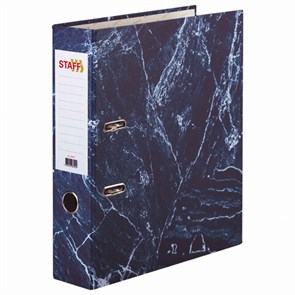 {{photo.Alt || photo.Description || 'Папка-регистратор STAFF &quot;Basic&quot; БЮДЖЕТ с мраморным покрытием, 70 мм, без уголка, синяя, 229618'}}