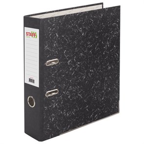 {{photo.Alt || photo.Description || 'Папка-регистратор STAFF &quot;EVERYDAY&quot; с мраморным покрытием, 70 мм, с уголком, черный корешок, 227187'}}