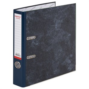 {{photo.Alt || photo.Description || 'Папка-регистратор ОФИСМАГ, фактура стандарт, с мраморным покрытием, 50 мм, синий корешок, 225586'}}