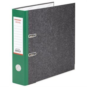 {{photo.Alt || photo.Description || 'Папка-регистратор ОФИСМАГ, фактура стандарт, с мраморным покрытием, 75 мм, зеленый корешок, 225585'}}