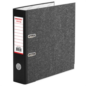 {{photo.Alt || photo.Description || 'Папка-регистратор ОФИСМАГ, фактура стандарт, с мраморным покрытием, 75 мм, черный корешок, 222097'}}