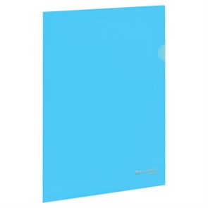 Папка-уголок жесткая, непрозрачная, А4, цвет аквамарин, 0,15 мм, BRAUBERG PASTEL, 272889 272889