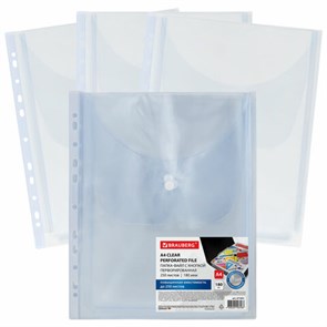 {{photo.Alt || photo.Description || 'Папка-файл с перфорацией 1 штука с кнопкой БОЛЬШОЙ ВМЕСТИМОСТИ до 250 л., ПВХ 180 мкм, BRAUBERG, 271831'}}