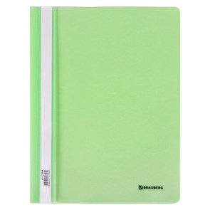 {{photo.Alt || photo.Description || 'Скоросшиватель пластиковый BRAUBERG &quot;Pastel&quot; А4, 130/180 мкм, мятный, 270458'}}