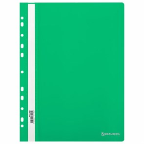 {{photo.Alt || photo.Description || 'Скоросшиватель пластиковый с перфорацией BRAUBERG EXTRA, А4, 140/180 мкм, зеленый, 272896'}}