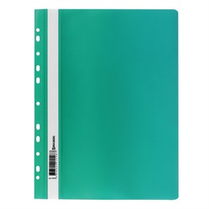 {{photo.Alt || photo.Description || 'Скоросшиватель пластиковый с перфорацией BRAUBERG, А4, 140/180 мкм, зеленый, 226581'}}