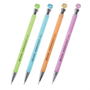 {{photo.Alt || photo.Description || 'Карандаш механический 0,5 мм, BRAUBERG &quot;Diamond&quot;, корпус ассорти, хромированные детали, 181416'}}