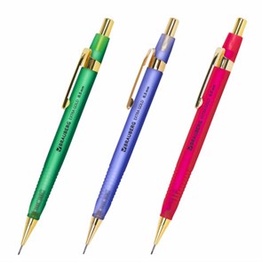 {{photo.Alt || photo.Description || 'Карандаш механический 0,5 мм, HB, BRAUBERG EXTRA GOLD, ластик, корпус SOFT TOUCH, ассорти, 181963'}}