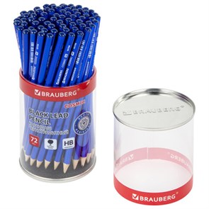 {{photo.Alt || photo.Description || 'Карандаш чернографитный BRAUBERG &quot;COSMIC&quot;, 1 шт., HB, корпус синий, 181766'}}