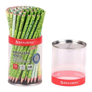 {{photo.Alt || photo.Description || 'Карандаш чернографитный BRAUBERG &quot;GREEN&quot;, 1 шт., HB, пластиковый, корпус ассорти, 181745'}}