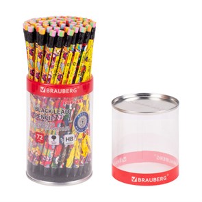 {{photo.Alt || photo.Description || 'Карандаш чернографитный BRAUBERG &quot;POP-ART&quot;, 1 шт., HB, с ластиком, корпус ассорти, 181754'}}