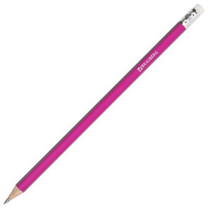 {{photo.Alt || photo.Description || 'Карандаш чернографитный BRAUBERG, 1 шт., &quot;Alderida&quot;, НВ, трехгранный, с ластиком, корпус розовый, заточенный, 180611'}}