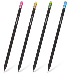 {{photo.Alt || photo.Description || 'Карандаш чернографитный BRAUBERG, 1 шт., &quot;Black Wood&quot;, НВ, с ластиком ассорти, черное дерево, заточенный, 180629'}}