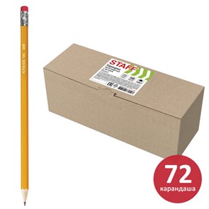 {{photo.Alt || photo.Description || 'Карандаши чернографитные простые с ластиком HB, ВЫГОДНАЯ УПАКОВКА КОМПЛЕКТ 72 штуки, STAFF, 181882'}}