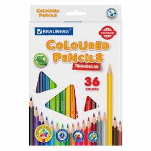 {{photo.Alt || photo.Description || 'Карандаши цветные BRAUBERG PREMIUM, 36 цветов, трехгранные, грифель 3 мм, 181664'}}