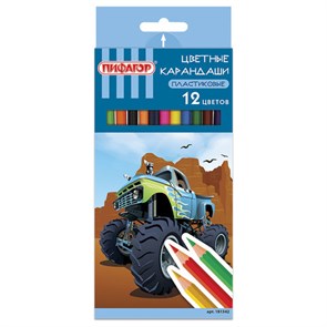 {{photo.Alt || photo.Description || 'Карандаши цветные ПИФАГОР &quot;ДЖИП&quot;, 12 цветов, шестигранные, 181342'}}