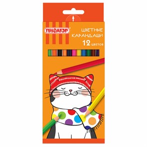 {{photo.Alt || photo.Description || 'Карандаши цветные ПИФАГОР &quot;КОТИК&quot;, 12 цветов, шестигранные, 181340'}}