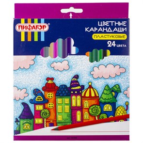 {{photo.Alt || photo.Description || 'Карандаши цветные ПИФАГОР &quot;СКАЗОЧНЫЙ ГОРОД&quot;, 24 цвета, шестигранные, 181585'}}