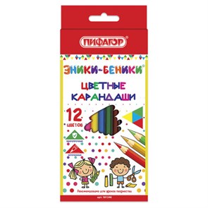 {{photo.Alt || photo.Description || 'Карандаши цветные ПИФАГОР &quot;ЭНИКИ-БЕНИКИ&quot;, 12 цветов, шестигранные, натуральное дерево, 181346'}}