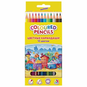 {{photo.Alt || photo.Description || 'Карандаши цветные ЮНЛАНДИЯ &quot;ДОМИКИ&quot;, 12 цветов, шестигранные, грифель 3 мм, 181836'}}