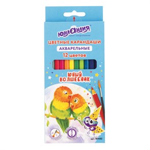 {{photo.Alt || photo.Description || 'Карандаши цветные акварельные ЮНЛАНДИЯ &quot;ЮНЫЙ ВОЛШЕБНИК&quot;, 12 цветов, шестигранные, грифель 3 мм, натуральное дерево, 181402'}}