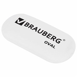 {{photo.Alt || photo.Description || 'Ластик BRAUBERG &quot;Oval&quot;, 55х23х10 мм, белый, овальный, 222471'}}