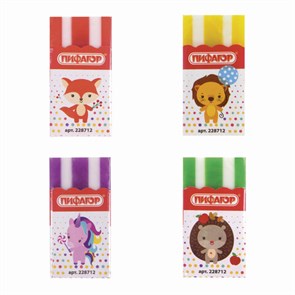 {{photo.Alt || photo.Description || 'Ластик ПИФАГОР &quot;ЭНИКИ-БЕНИКИ&quot;, 50х27х8мм, цвет ассорти, экологичный ПВХ, картонный держатель, 228712'}}