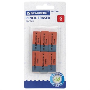 {{photo.Alt || photo.Description || 'Ластики BRAUBERG &quot;Ultra&quot; 6 шт., размер ластика 41х14х8 мм, красно-синие, натуральный каучук, 229599.'}}