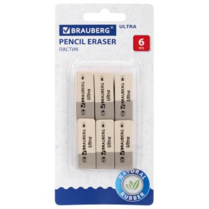 {{photo.Alt || photo.Description || 'Ластики BRAUBERG &quot;Ultra&quot; 6 шт., размер ластика 41х14х8 мм, серо-белые, натуральный каучук, 229600'}}