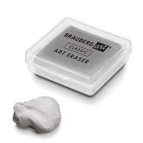 {{photo.Alt || photo.Description || 'Ластик-клячка художественный, серый, в футляре, 40x36x10 мм, BRAUBERG ART &quot;CLASSIC&quot;, 271154'}}