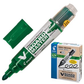 Маркер стираемый для белой доски ЗЕЛЕНЫЙ, PILOT 