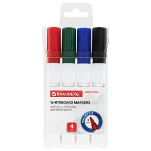 {{photo.Alt || photo.Description || 'Маркеры стираемые для белой доски НАБОР 4 ЦВЕТА, BRAUBERG &quot;ORIGINAL&quot;, 3 мм, 152120'}}