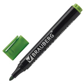 {{photo.Alt || photo.Description || 'Маркер для бумажного флипчарта BRAUBERG, НЕПРОПИТЫВАЮЩИЙ, ЗЕЛЕНЫЙ, 2,5 мм, 151256'}}