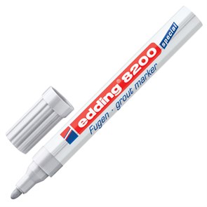 {{photo.Alt || photo.Description || 'Маркер для затирки плиточных швов EDDING 8200, СЕРЕБРИСТО-СЕРЫЙ, 2-4 мм, запасные наконечники, E-8200/26'}}